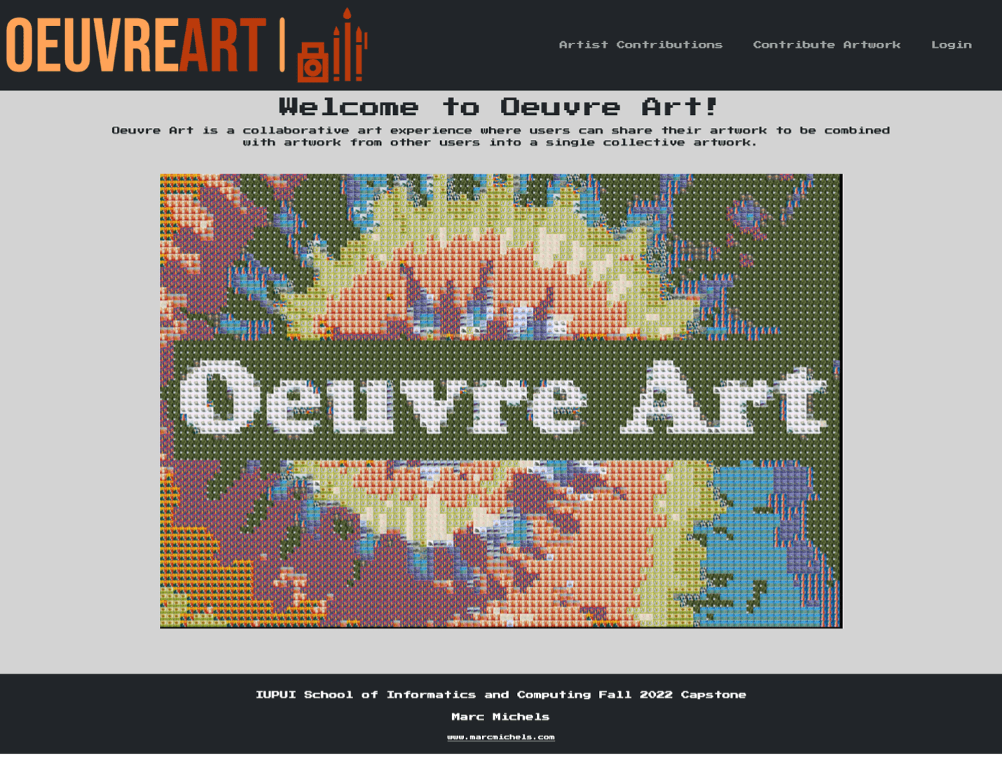 OeuverArt project screenshot