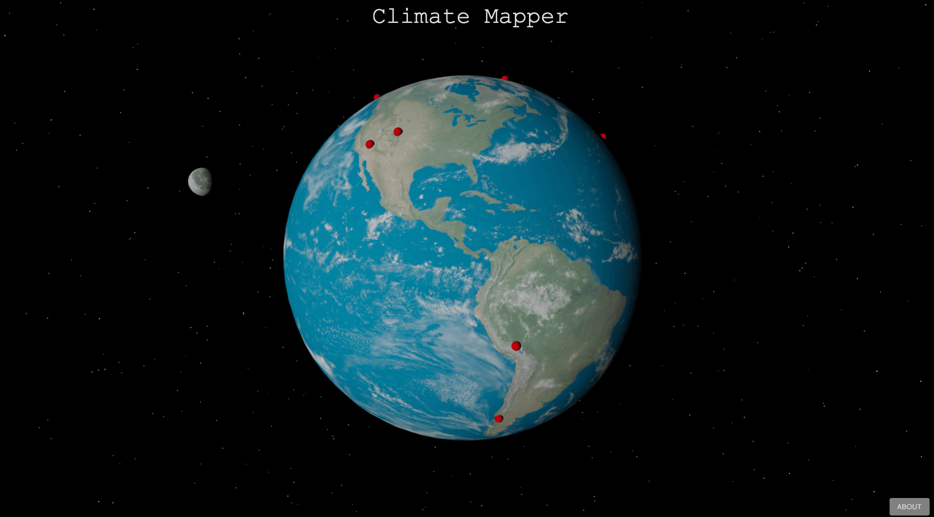 Climate Mapper project screenshot